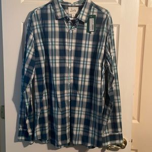 BIXBY - Nomad Odyssey Washed Button Up Turquoise NWT